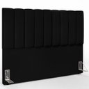Ver imagem 2 de Cabeceira Cama Box Painel Queen 160cm Dália W01 Suede Preto - Lyam Decor