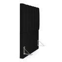 Ver imagem 6 de Cabeceira Cama Box Painel Solteiro 100 cm Dália W01 Suede Preto - Lyam Decor