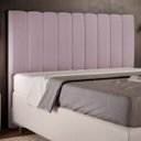 Ver imagem 2 de Cabeceira Cama Box Painel Queen 160cm Dália W01 Suede Rosê - Lyam Decor