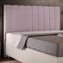 Ver imagem 1 de Cabeceira Cama Box Painel Queen 160cm Dália W01 Suede Rosê - Lyam Decor