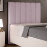 Cabeceira Cama Box Painel Solteiro 100cm Dália W01 Suede Rosê - Lyam Decor - 2