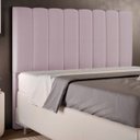 Ver imagem 1 de Cabeceira Cama Box Casal 140 cm Dália W01 Suede Rosê - Lyam Decor