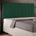 Ver imagem 2 de Cabeceira Cama Box Painel Queen 160 Cm Dália W01 Suede Verde Musgo - Lyam Decor