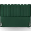 Ver imagem 3 de Cabeceira Cama Box Painel Queen 160 Cm Dália W01 Suede Verde Musgo - Lyam Decor