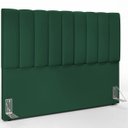 Ver imagem 2 de Cabeceira Cama Box Painel Queen 160 cm Dália W01 Suede Verde Musgo - Lyam Decor