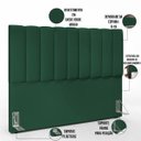 Ver imagem 3 de Cabeceira Cama Box Painel Queen 160 cm Dália W01 Suede Verde Musgo - Lyam Decor