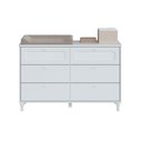 Ver imagem 1 de Cômoda Infantil Fofura 6 Gavetas Estilo Provençal Divicar - Branco