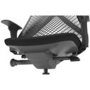 Ver imagem 7 de Kit 2 Cadeiras de Escritório Presidente Giratória Ergonômica Kron P03 Crepe Preto - Lyam Decor