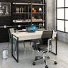 Mesa Escritório Office Estilo Industrial 1,10M com 2 Gavetas - 1