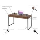 Ver imagem 3 de Mesa Escritório Office Estilo Industrial 1,10M com 2 Gavetas