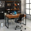 Ver imagem 1 de Mesa Escritório Office Estilo Industrial 1,10M com 2 Gavetas