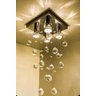 Lustre em Cristais Legítimos base em inox espelhado - 1