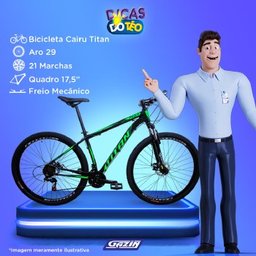 Bicicleta Cairu Titan Aro 29 Al 21v 17.5 - 310461 - 2