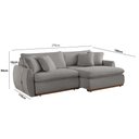 Ver imagem 2 de Sofá Cama Retrátil e Reclinável Inova 270 Cm Braço 15 Cm Meu Sofá Online