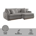 Ver imagem 5 de Sofá Cama Retrátil e Reclinável Inova 270 Cm Braço 15 Cm Meu Sofá Online