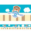 Ver imagem 1 de Faixa de Parede Infantil Ursinho Voador- Kit 2 unidades