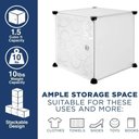 Ver imagem 5 de Guarda Roupa Vintage 6 Portas Modular Arara Cabideiro Organizador Estante Branca