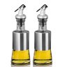 Kit 2 Porta Azeite Óleo e Vinagre 200ml Cada Vidro Aço Inox - 1
