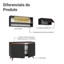 Ver imagem 5 de Armário de Cozinha Compacta 190cm Preto Reims Madesa 07