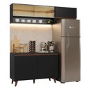 Ver imagem 3 de Armário de Cozinha Compacta 190cm Preto Reims Madesa 07