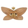 Ventilador de Teto Office Dunamis Dourado 4 Pás Rádica Freijó 110V - 1
