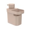 Dispenser Para Detergente e Esponja 650ml - Ou - Bege - 1