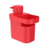 Dispenser Para Detergente e Esponja 650ml - Ou - Vermelho - 1