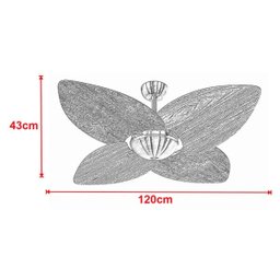 Ventilador de Teto Office Dunamis Bronze 4 Pás Rádica Imbuia 110V - 3