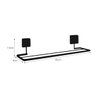 Toalheiro Duplo 45cm Fixação por Parafusos Preto - Wp Connect - 4