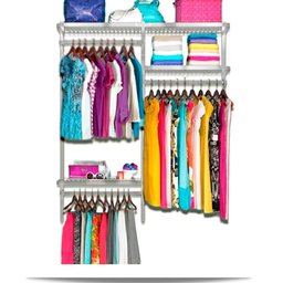 Roupeiro aramado quarto pequeno closet feminino solteiro 1,30 BR - 1