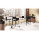 Ver imagem 6 de Mesa Bistrô Base Piramidal Dot D600 Plaxmetal Preta