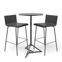 Ver imagem 3 de Mesa Bistrô Base Piramidal Dot D600 Plaxmetal Preta