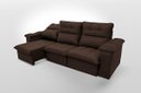Ver imagem 6 de Sofá Retrátil/Reclinável Verona 2,30M Suede Velut Marrom com Molas No Assento - King House