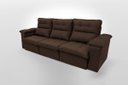 Ver imagem 5 de Sofá Retrátil/Reclinável Verona 2,30M Suede Velut Marrom com Molas No Assento - King House