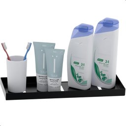Porta Shampoo Suporte de Parede Banheiro Inox Preto F.max - 2