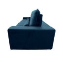 Ver imagem 5 de Sofá Retrátil/reclinável Zurique 3,00m Suede Velut Azul Marinho C/ Molas no Assento