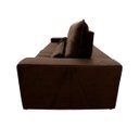 Ver imagem 5 de Sofá Retrátil/Reclinável Zurique 3,00m Suede Velut Marrom c/ Molas no Assento - King House