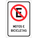 Ver imagem 1 de Placa Proibido Estacionar Motos e Bicicletas