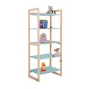 Ver imagem 2 de Estante Infantil Alta para Livros e Brinquedos Diversos 64x150cm Colorê Verde Menta