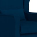 Ver imagem 4 de Poltrona Decorativa Aurora Balanço Vovo Suede Marinho - Fm