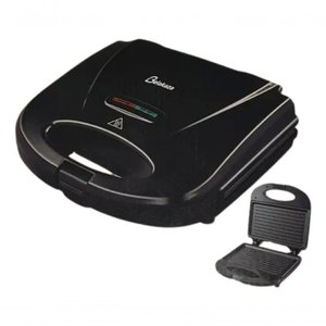 Sanduicheira Grill 2 em 1 Lanche Chapa Tostex Misteira Belakaza 800w Cor Preto 110v