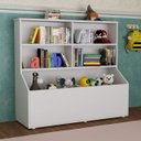 Ver imagem 1 de Estante Grande Aberta para Livros Organizador de Brinquedos Armário para Sala de Jogos Berçários