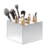 Porta Pincel em Acrílico Prata/Branco com 9 Divisórias - 1