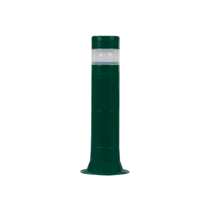 Poste Balizador Luminária Aura Casa Sítio Jardim 35cm Verde