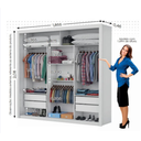 Ver imagem 2 de Guarda Roupa Clara 3 Portas sem Espelho Branco - Carioca