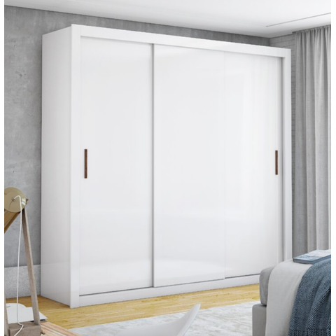 Guarda Roupa Clara 3 Portas sem Espelho Branco - Carioca