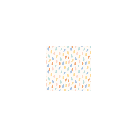 Papel de Parede Vinílico Mini Pinceladas Amarelo, Azul e Vermelho 4411 53cmx10m