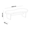 Ver imagem 3 de Mesa de Centro para Sala 120 Cm 4732 Cinamomo Arly