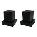 Ver imagem 1 de Kit Com 2 Acabamento Quadrado Registro 1/2 e 3/4 Volante C-80 Metal Preto Padrão Deca