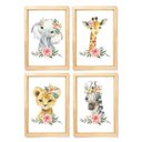 Ver imagem 1 de Quadro Decorativo Infantil - Animais Aquarela